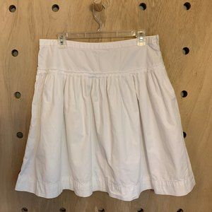 ☀️J. Crew White Pleated Skirt